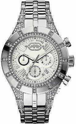 Marc Ecko Men's E16578G1 Hustle Silver Dual-Time Stainless Steel Bracelet  Watch | eBay